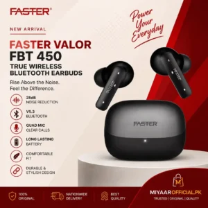Faster Valor FBT450 Wireless Earbuds in Pakistan