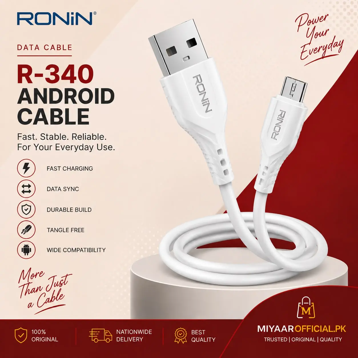 Ronin R-340 Micro USB Cable in Pakistan