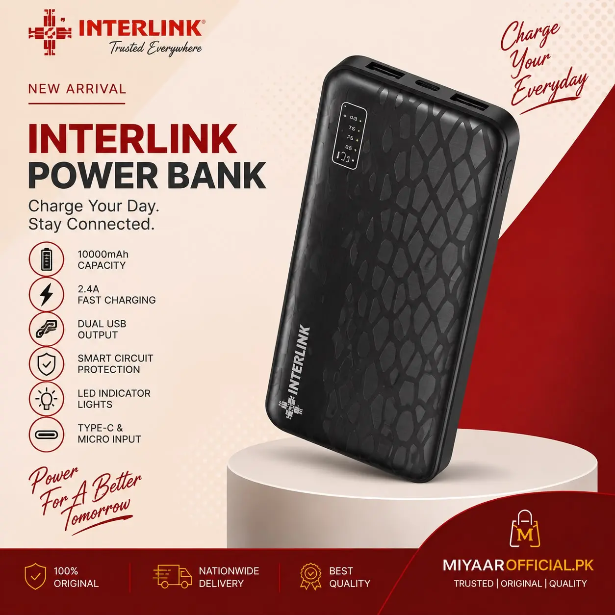 Interlink Power Bank Model 04-02-018 in Pakistan