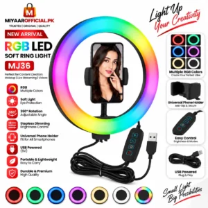 RGP LED Soft Ring Light Model MJ36 in Pakistan