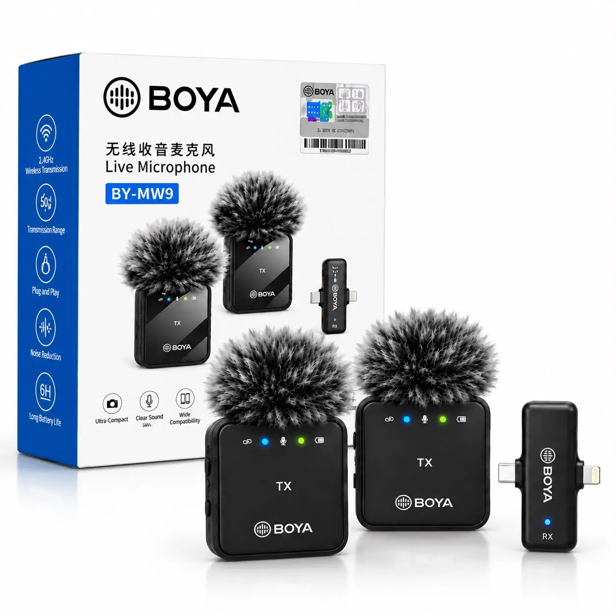 BOYA BY-MW9 Wireless Microphone - Image 3