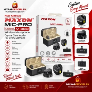 Maxon Mic Pro M-380 Wireless Microphone in Pakistan
