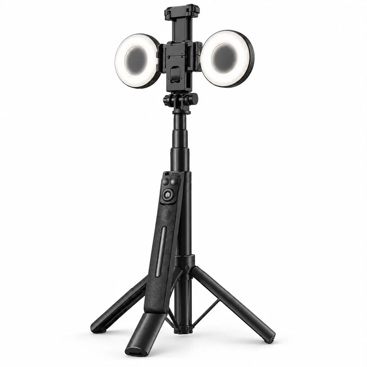 Plokama AI Selfie Stick Tripod with Full LED Light